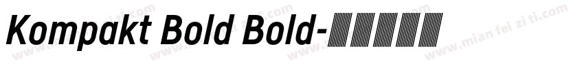 Kompakt Bold Bold字体转换